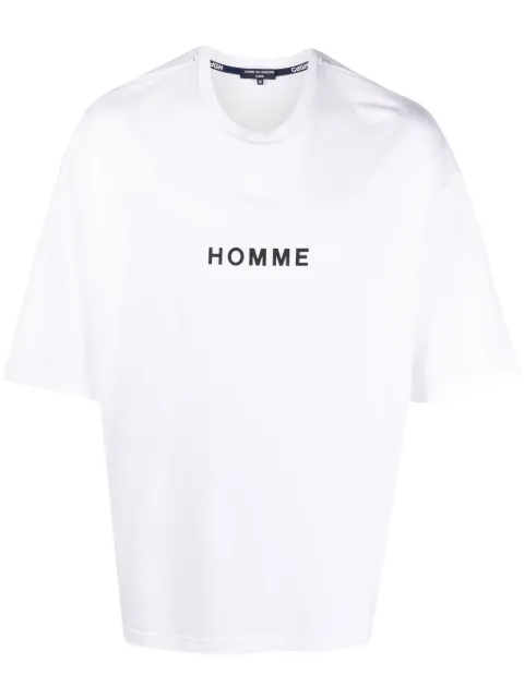 Comme des Garçons Homme slogan-print cotton T-shirt