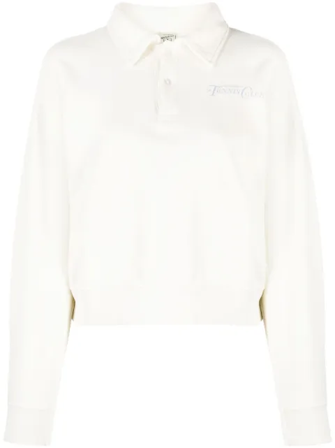 Sporty & Rich logo-print cotton sweatshirt