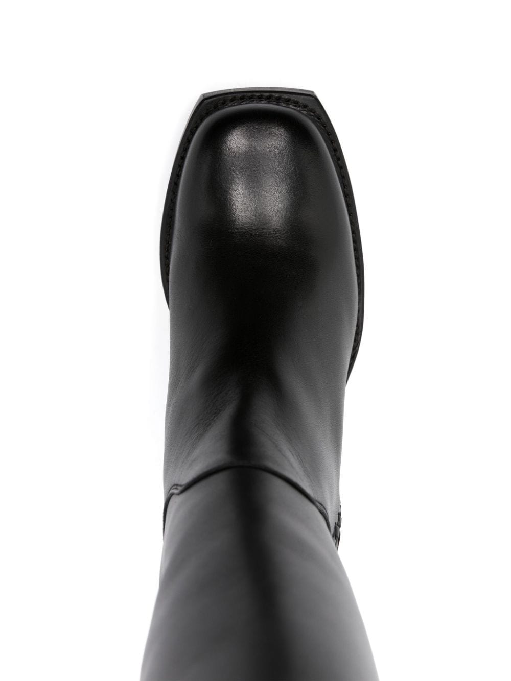 Shop Hereu Aumandra 65mm Leather Boots In Black