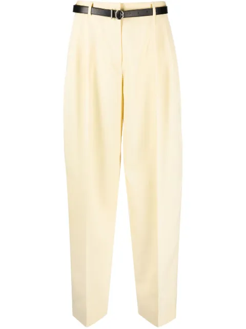 Jil Sander regular butter wool trousers