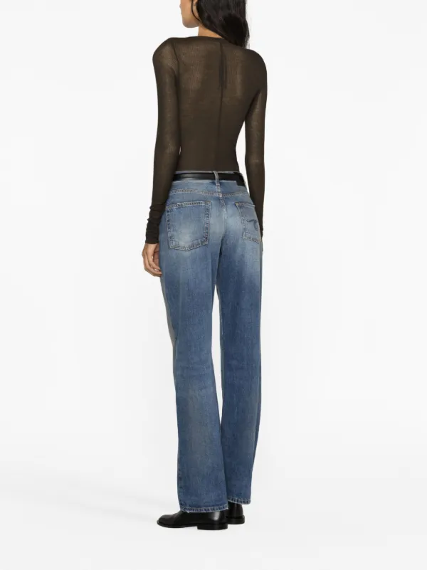 R13 mid-rise straight-leg Jeans | Blue | FARFETCH