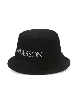 【J W ANDERSON】Logo Bucket Hat Black JwAndersonLogoBucketHatBlack_f
