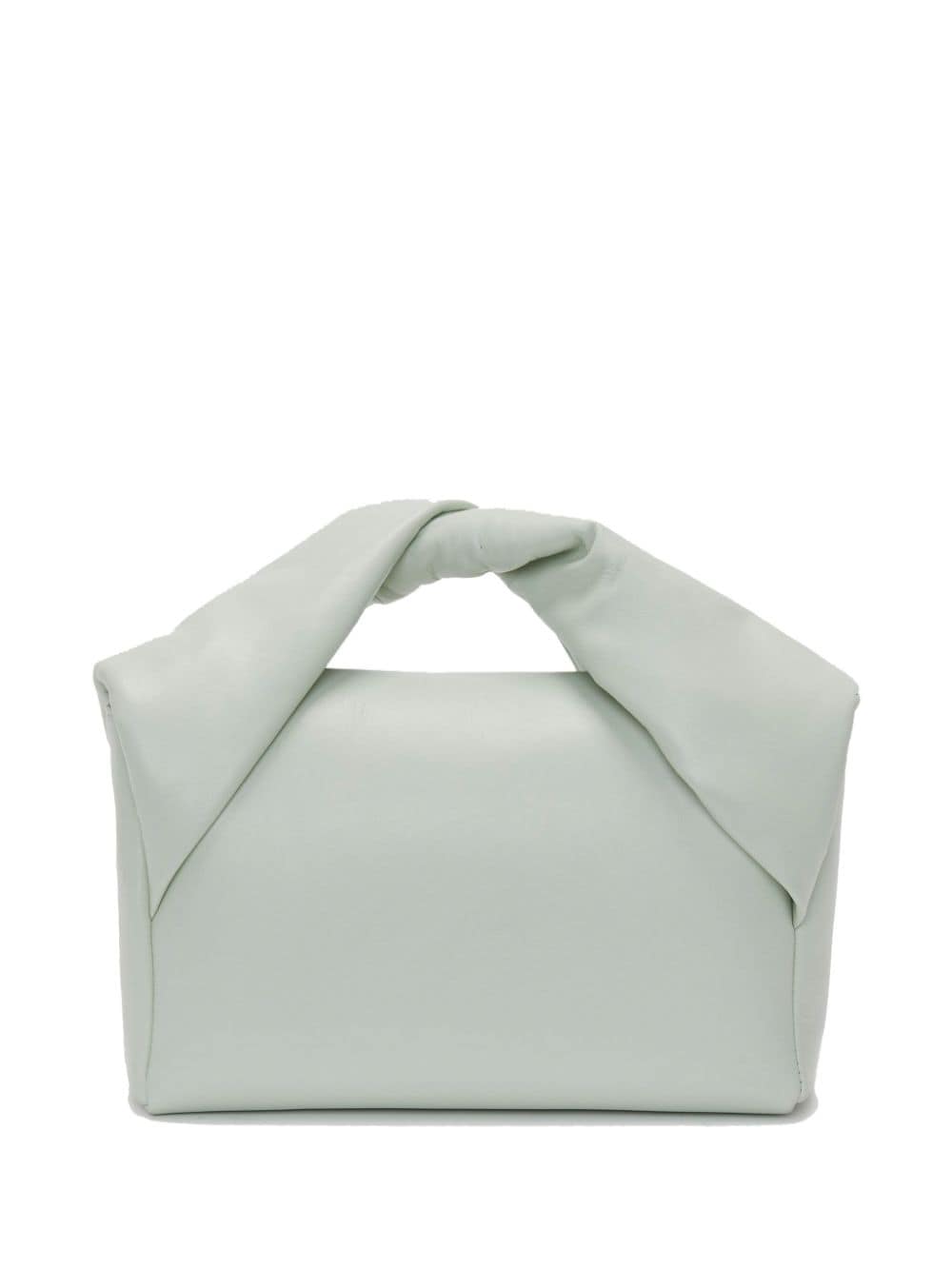 Shop Jw Anderson Large Twister Leather Tote Bag In Green