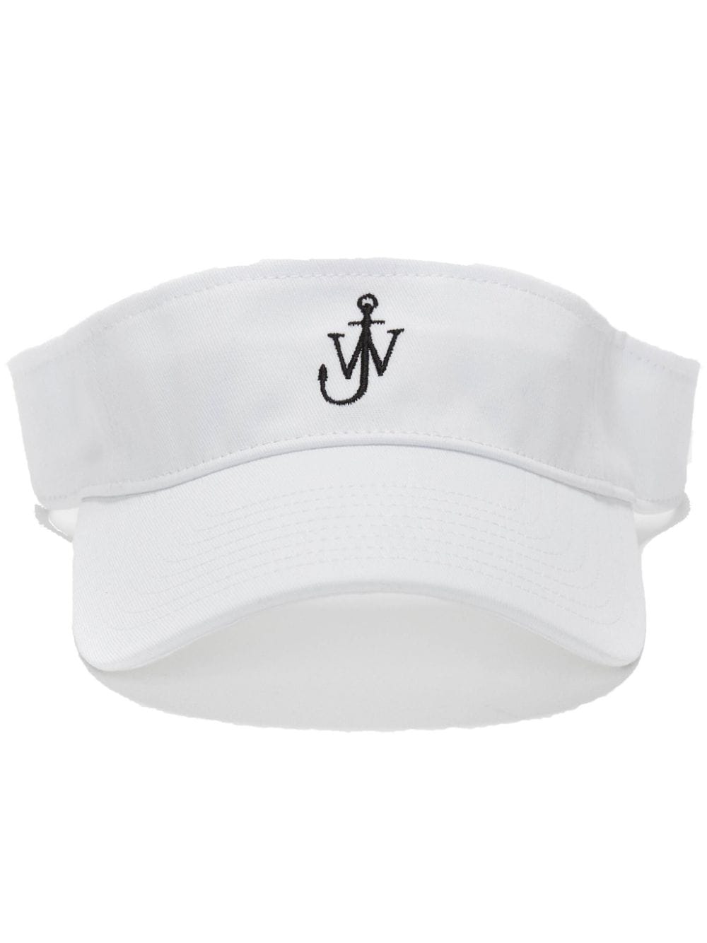 Jw Anderson Logo-embroidered Cotton Visor In White