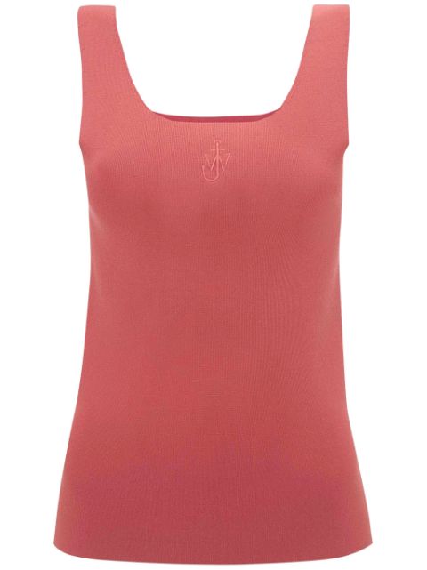 JW Anderson JW-embroidered ribbed tank top Women