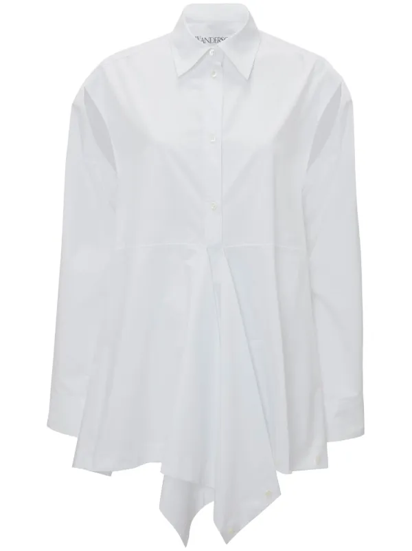 JW Anderson ドレープ シャツ | ホワイト | FARFETCH JP