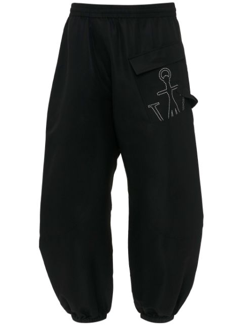 JW Anderson Twisted anchor-print track pants Women