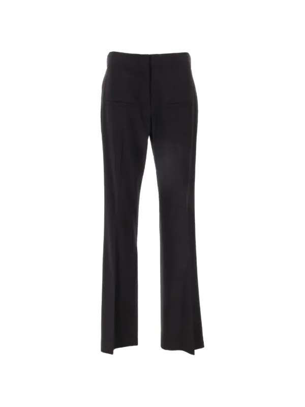 JW Anderson Front-slit Straight-leg Trousers in Black