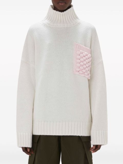 POPCORN PATCH POCKET TURTLENECK JUMPER