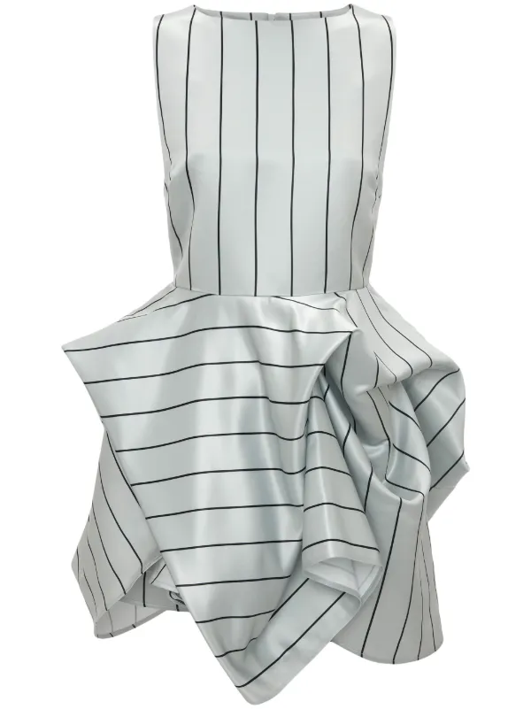 JW Anderson ミニドレス JW Anderson ドレープ Vネックミニドレス | ブラック | FARFETCH JP