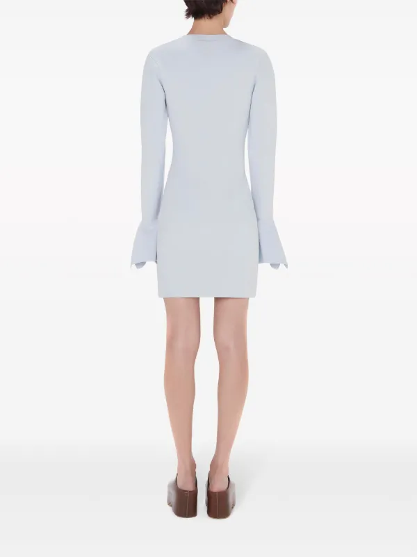 JW Anderson - V-Neck Dress - blue