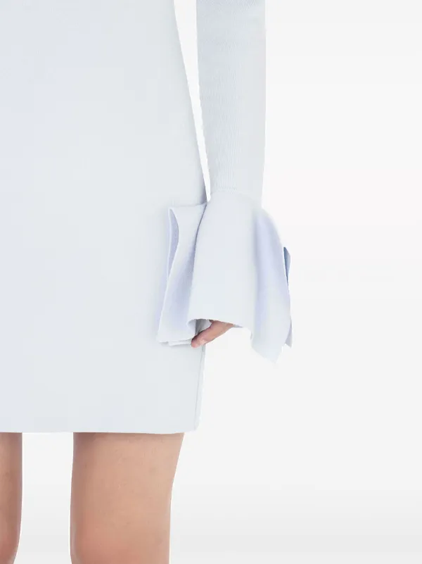 jw anderson blue mini dress Ruffle Hem Mini Dress by JW Anderson