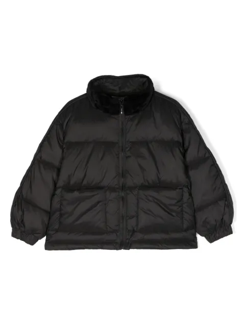 TWINSET Kids Jaqueta matelassê com gola alta 