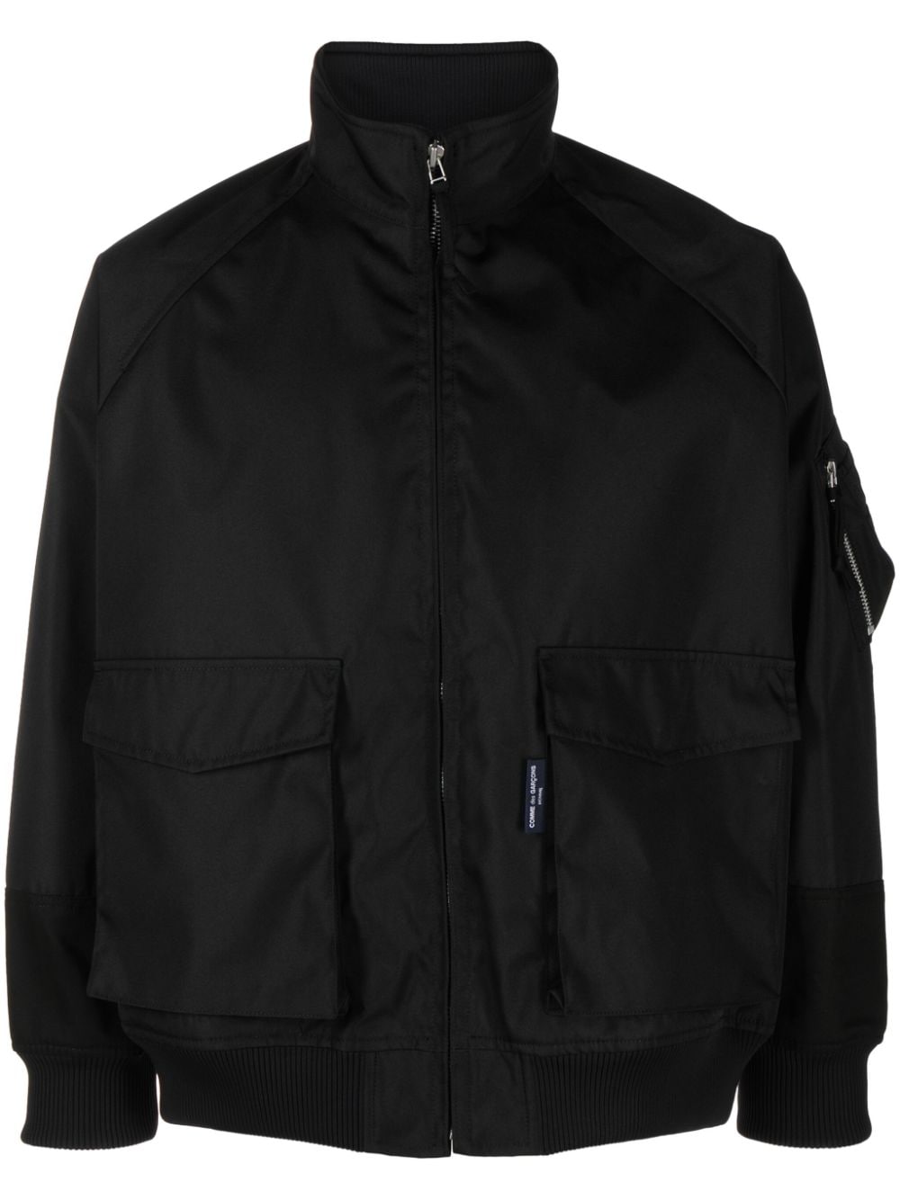 Shop Comme Des Garçons Homme Deux Cordura Sleeve-pocket Jacket In Black