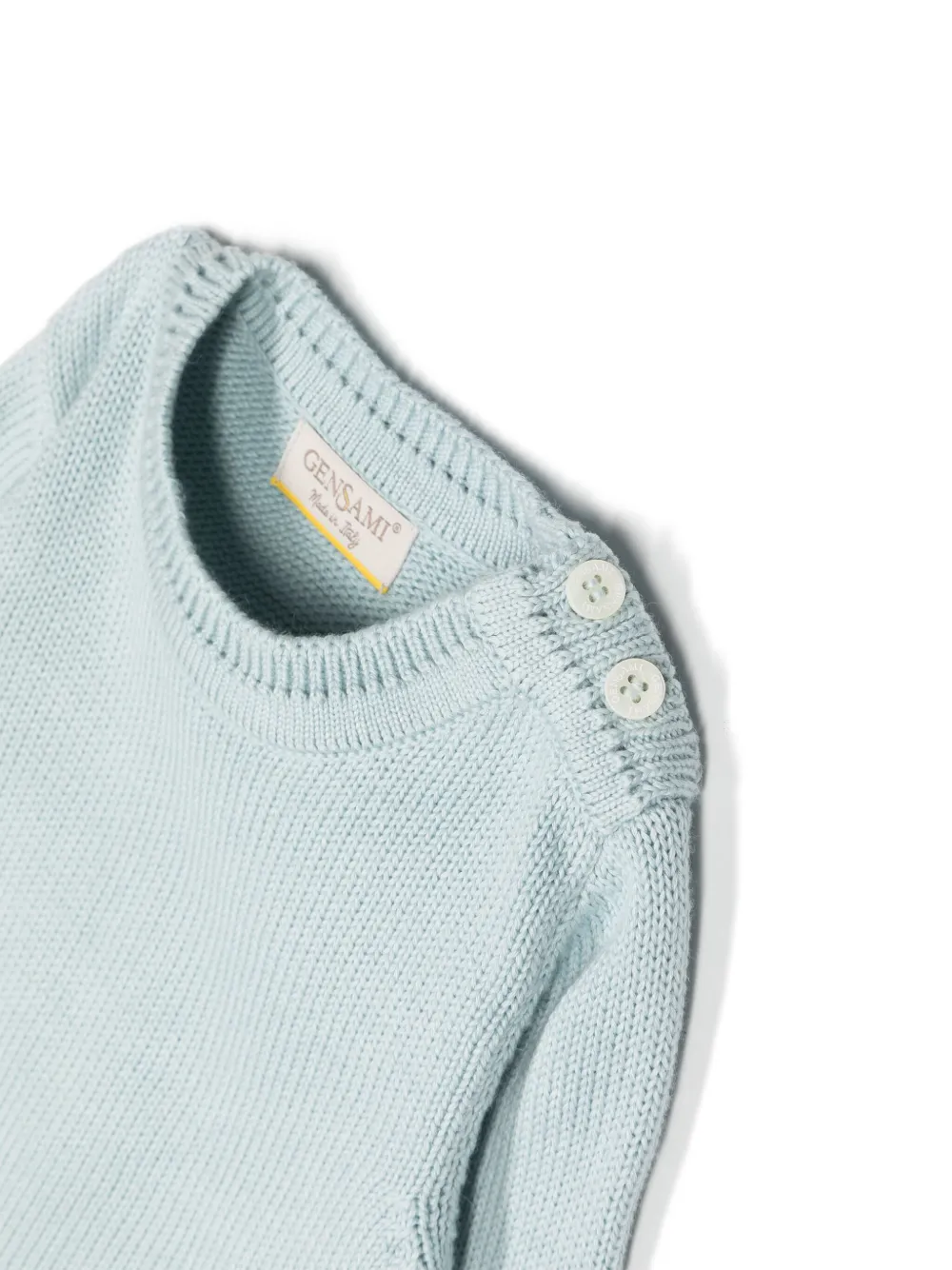 Contrasting-Trim Crew-Neck Jumper