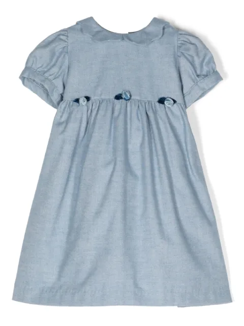 Mariella Ferrari floral-appliqué cotton dress