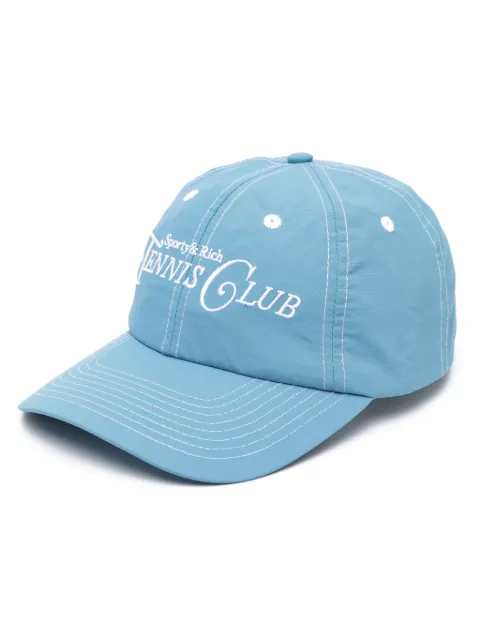 Sporty & Rich logo-embroidered curved-peak baseball cap