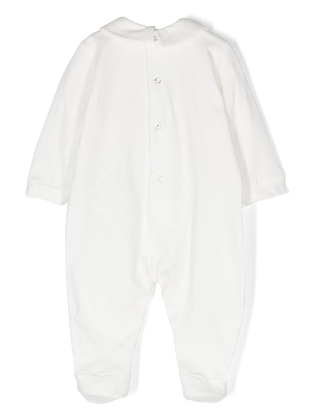 Elisabetta Franchi La Mia Bambina logo-embroidered cotton pajamas - Wit