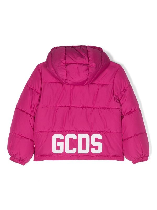 Gcds monogram-print Cropped Puffer Jacket - Farfetch