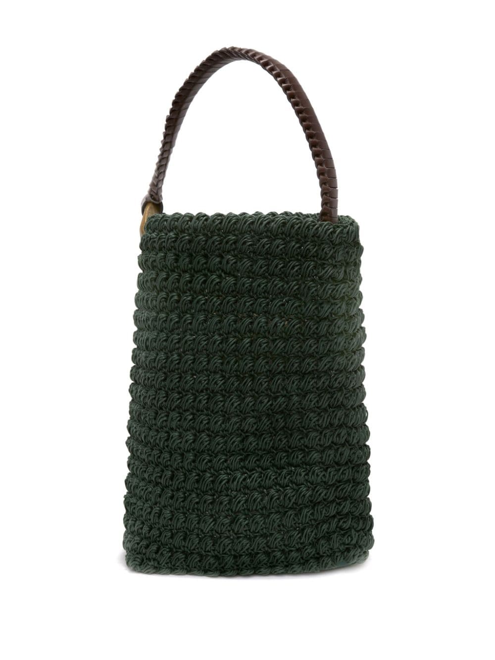 Shop Jw Anderson Crochet Tote Bag In Green