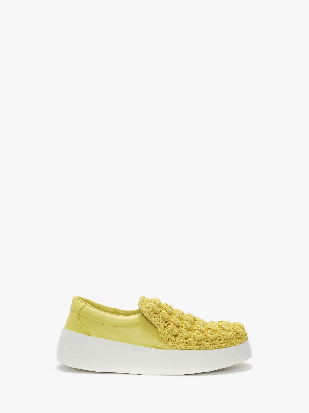 Jw Anderson Popcorn Panelled Sneakers In Yellow