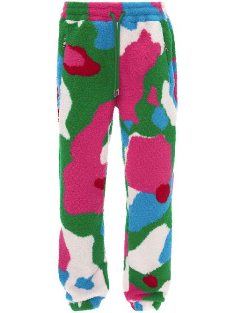 JW Anderson graphic-print fleece trousers 