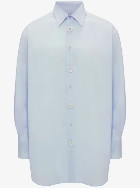 JW Anderson Anchor-embroidered cotton shirt