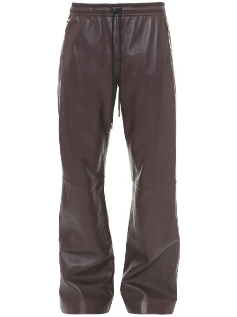 JW Anderson drawstring wide-leg leather trousers