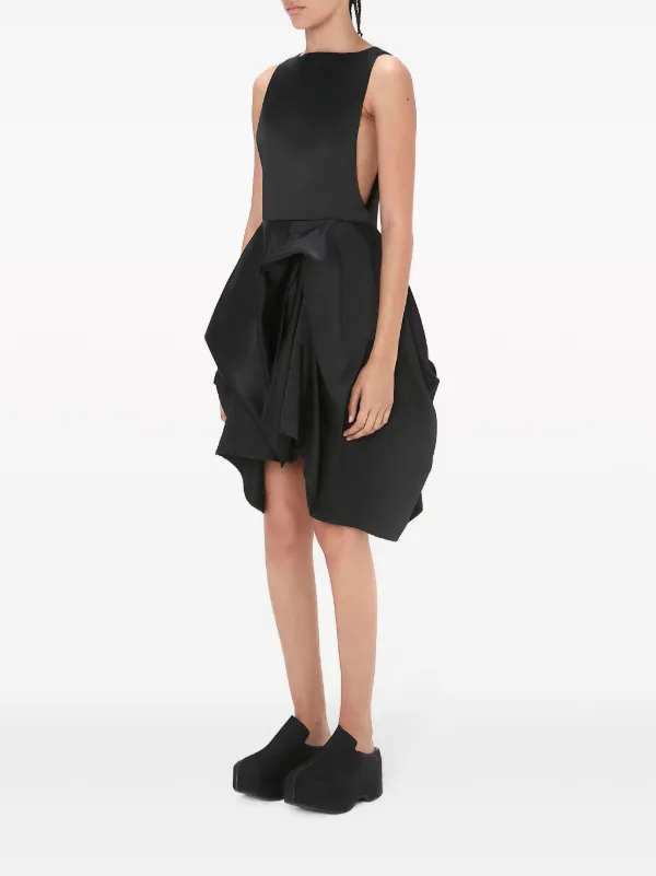 black sleeveless peplum dress Nina Ricci peplum-hem Sleeveless Dress | Black