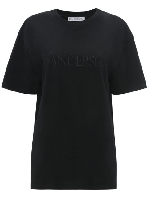 JW Anderson logo-embroidered cotton T-shirt Women