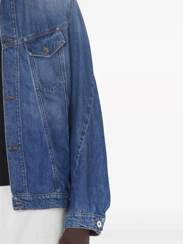 JW Anderson Twisted Denim Jacket | Blue | FARFETCH