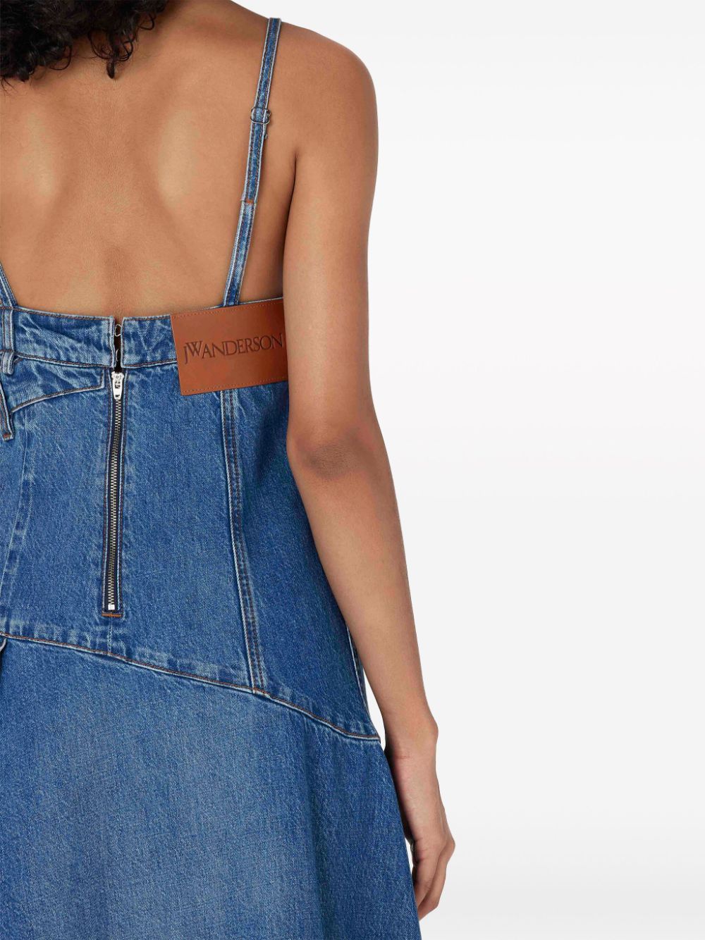 Online shop discounts JW Anderson asymmetric cotton denim dress Women