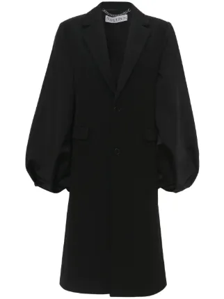 ジャケット・アウター JW Anderson Longline Double coat JW Anderson balloon-sleeve Long Coat | Black | FARFETCH JO