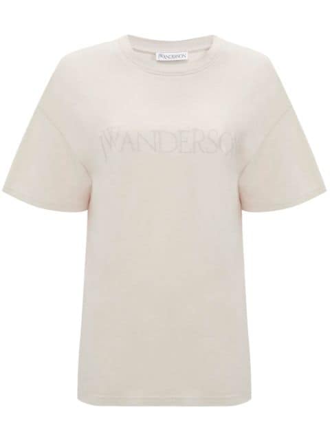 JW Anderson logo-embroidered cotton T-shirt