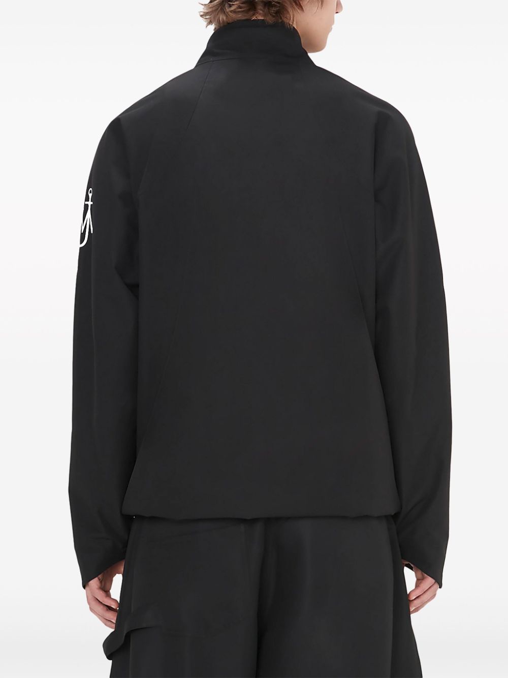 Shop Jw Anderson Zip-up Track Jacket In Black