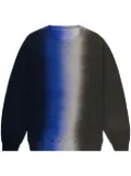 sacai tie-dye cotton sweatshirt - Black