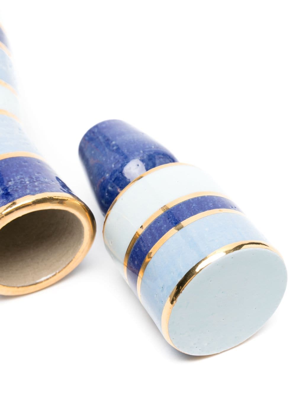 Shop Jonathan Adler Small Chroma Ceramic Decanter In Blue