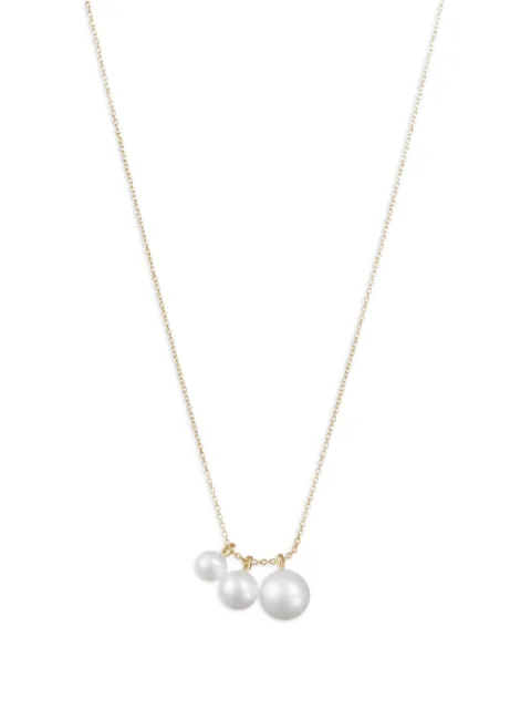 Sophie Bille Brahe 14kt yellow gold Stella pearl necklace