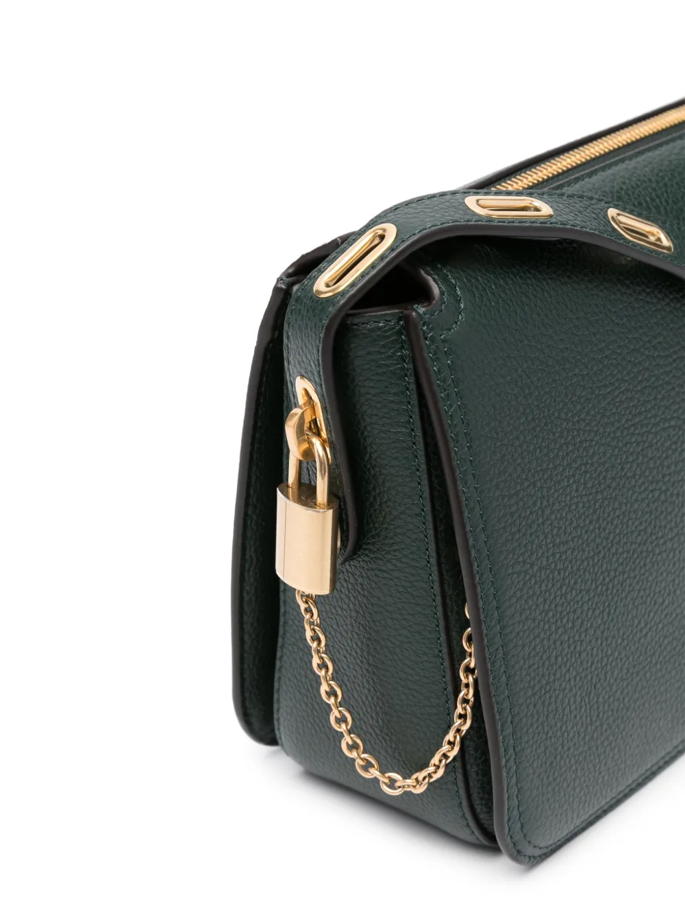 Mulberry Billie kleine crossbodytas met logopatch Groen