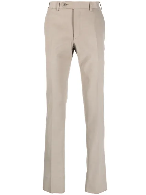 Canali cotton straight-leg trousers 