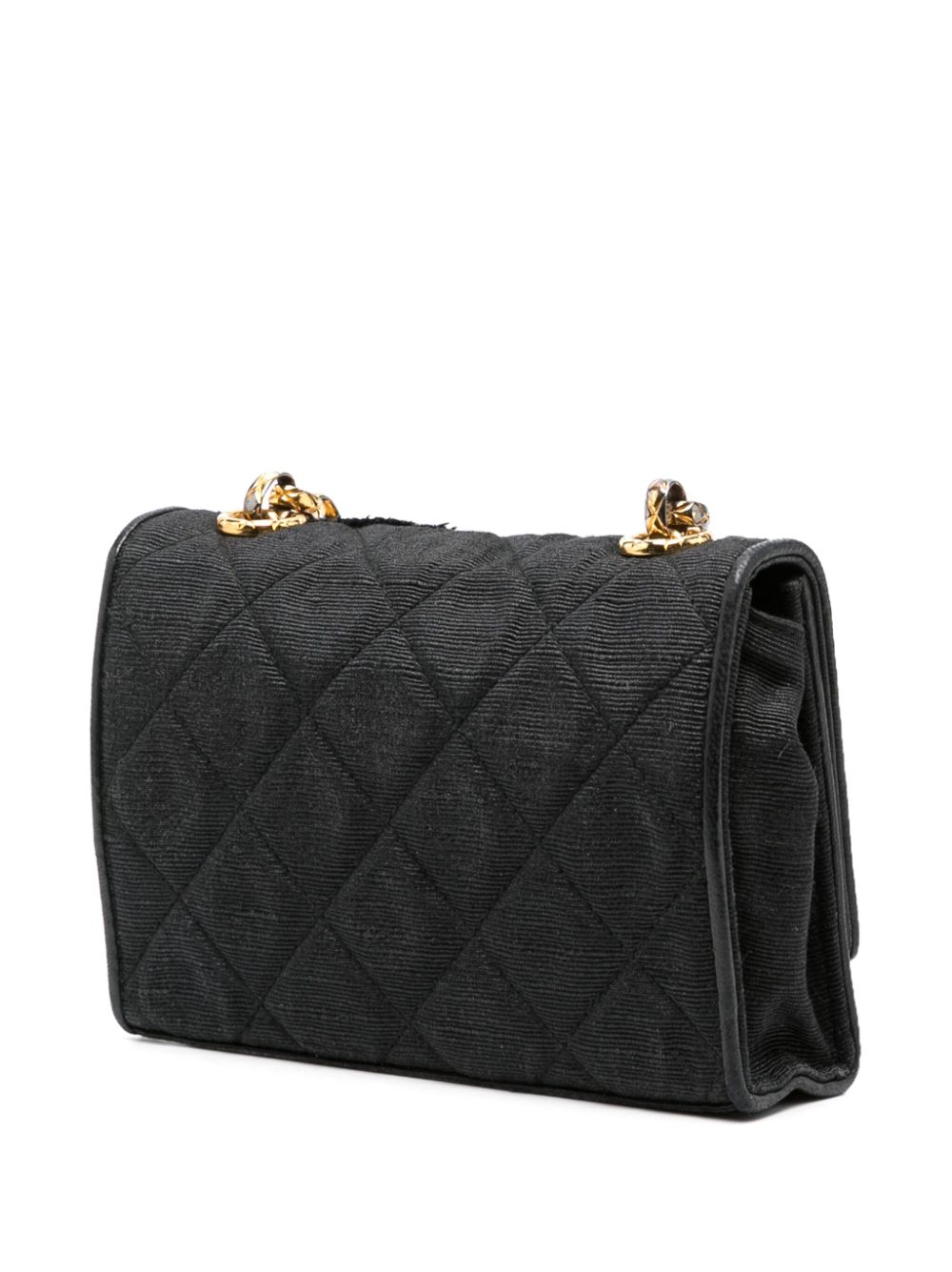 CHANEL 1989-1991 mini diamond-quilted Bijoux chain crossbody bag Women