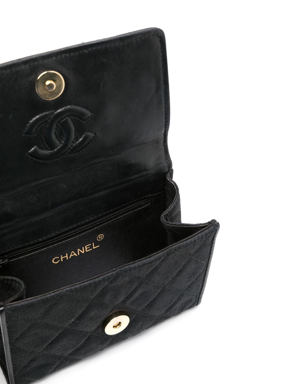 CHANEL 1989-1991 mini diamond-quilted Bijoux chain crossbody bag Women