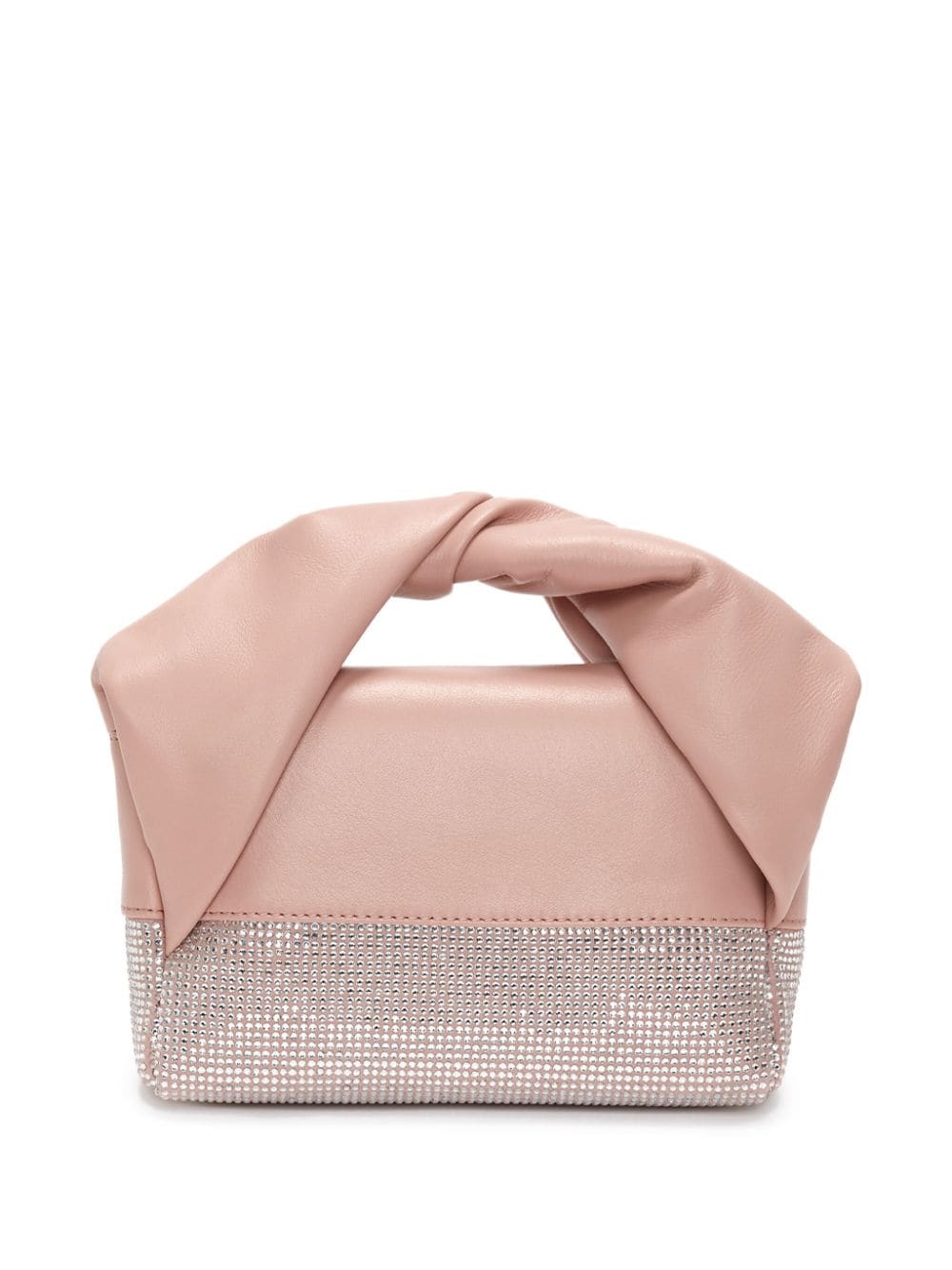 Shop Jw Anderson Small Twister Leather Tote Bag In Pink