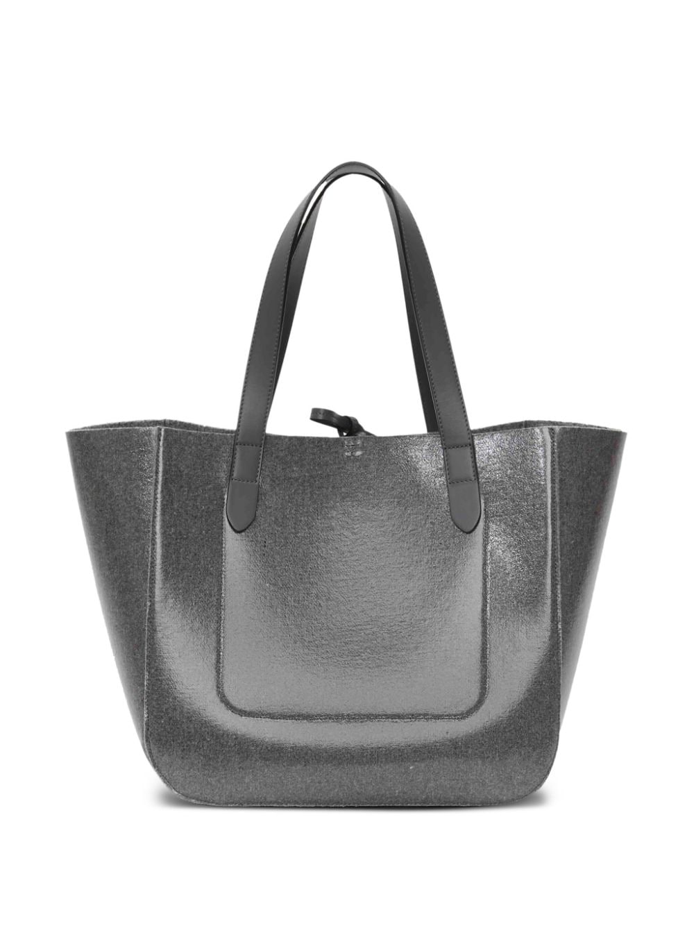 Shop Jw Anderson Belt Anchor-appliqué Tote Bag In Grey