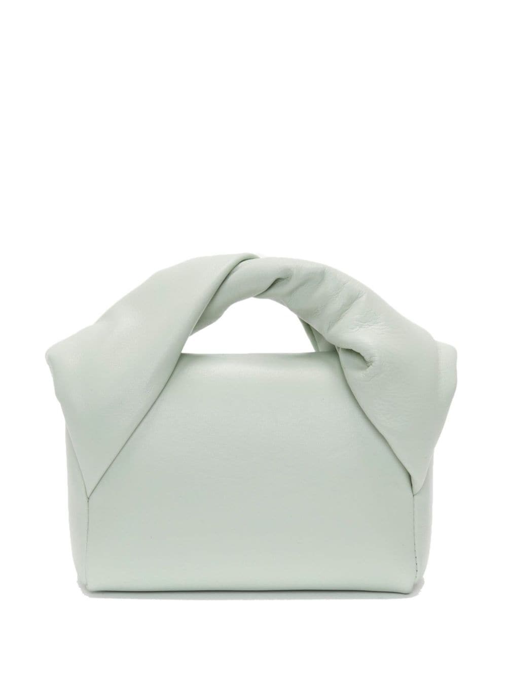 Shop Jw Anderson Small Twister Leather Shoulder Bag In Green