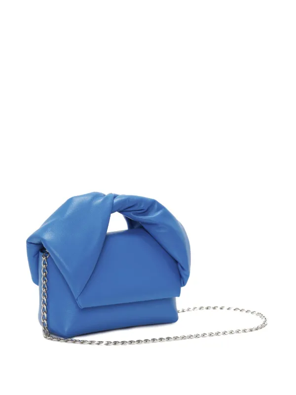 JW Anderson ツイスター レザーハンドバッグ S | ブルー