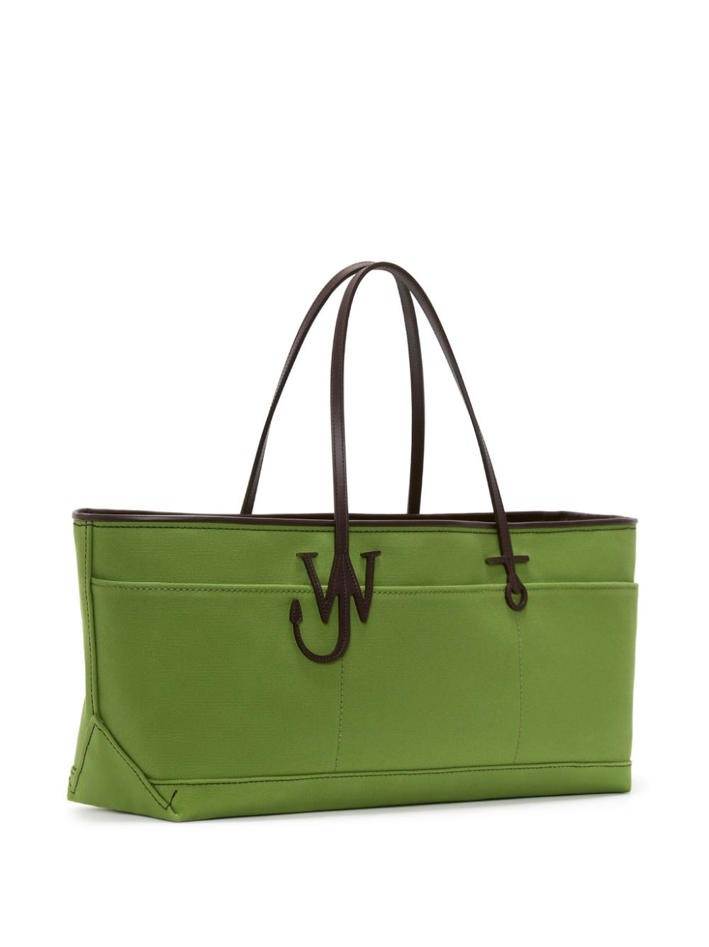 Shop Jw Anderson Anchor Canvas Tote Bag In Green