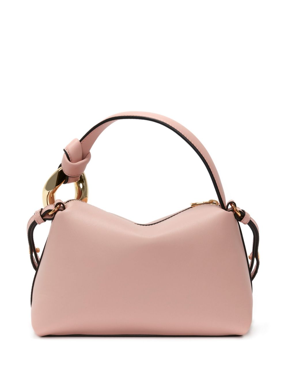 Shop Jw Anderson Small Corner Leather Tote Bag In Pink