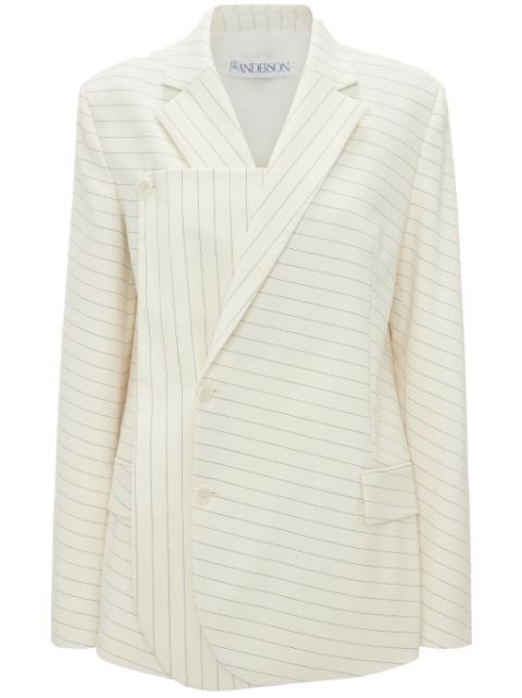 JW Anderson pinstripe-pattern layered blazer Women