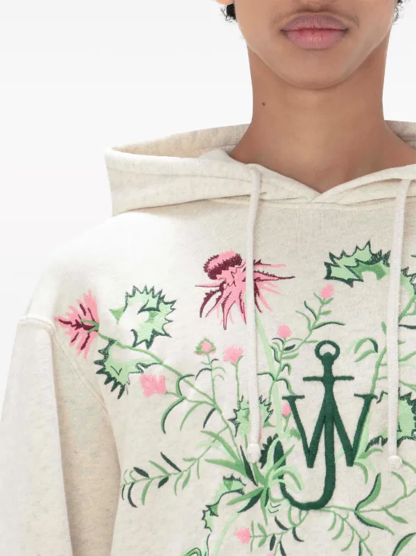 JW Anderson x Pol Anglada Embroidered Hoodie | Neutrals